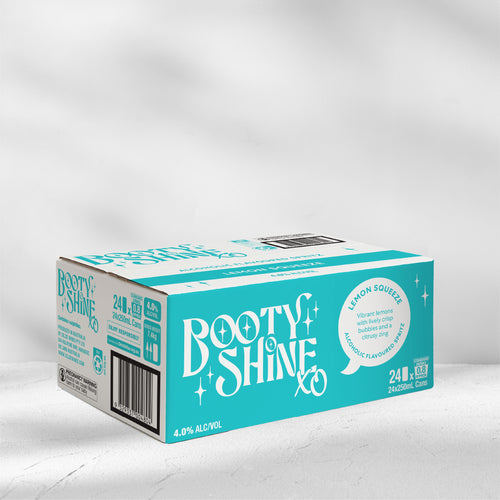 Booty Shine XO Lemon Spritz Cans - 24 Pack