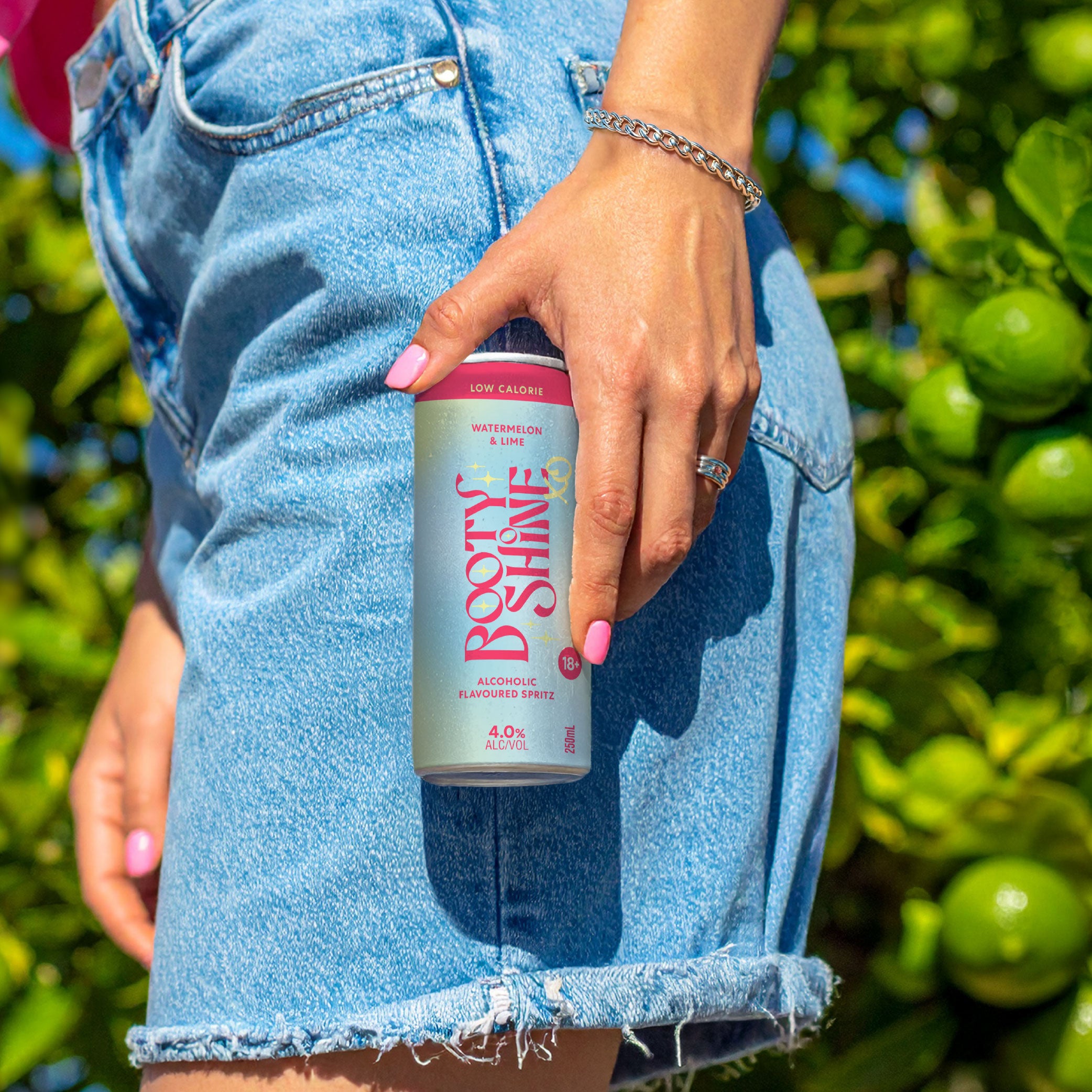 Booty Shine XO Watermelon & Lime Cans - 24 Pack