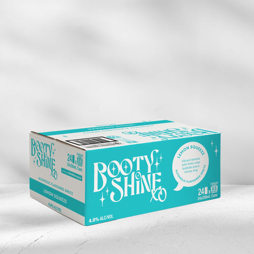 Booty Shine XO Lemon Spritz Cans - 24 Pack